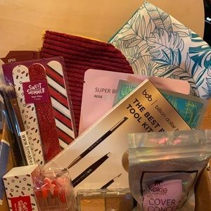 Box of goodies. Cosmetics.